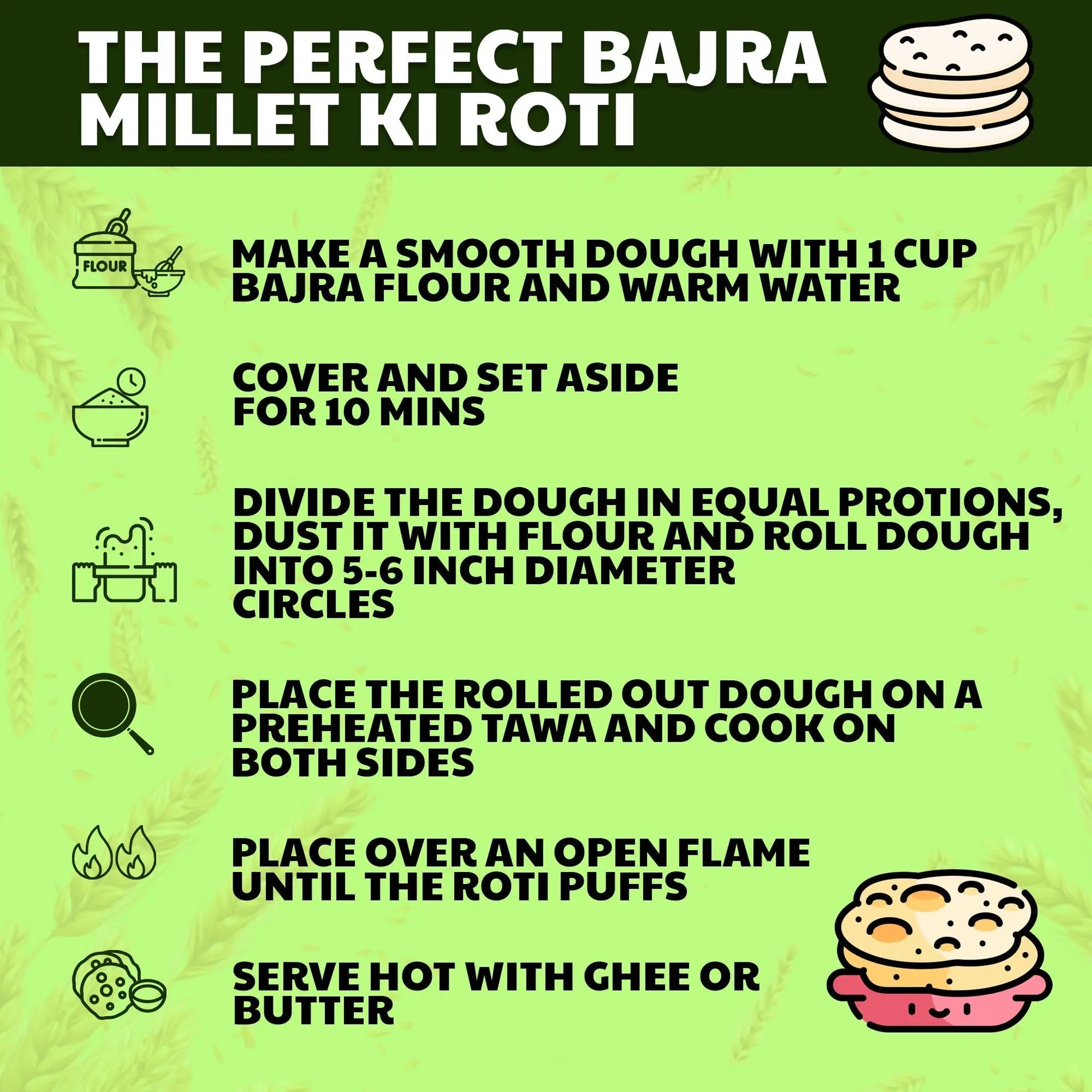 Liimra Naturals Pearl Millet Bajra Flour - High Fiber, Protein-Packed, Low GI, Gluten-Free , Mineral Rich, 100% Chakki Fresh Flour (500 Gram) Liimra Naturals