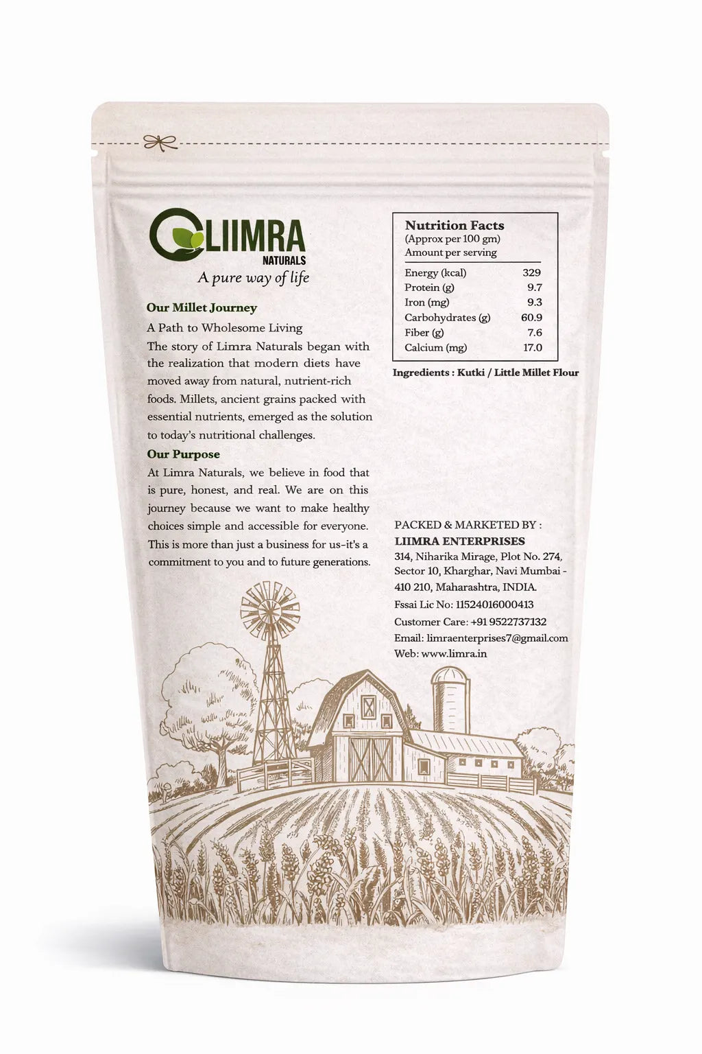 Liimra Naturals - Little Millet - Kutki